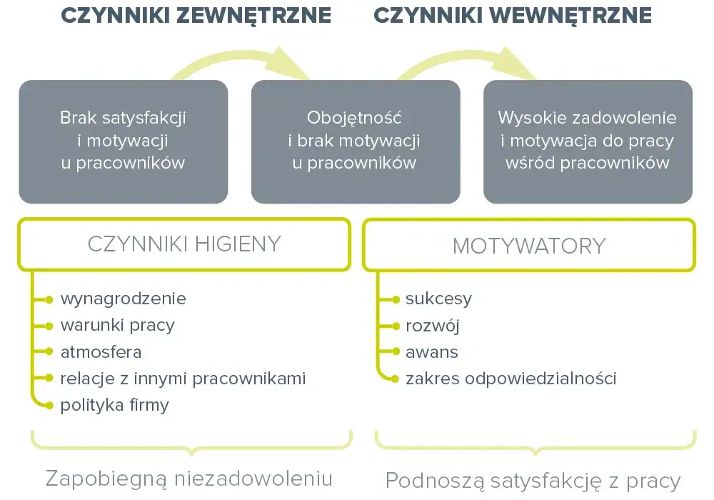 Motywacja wewnętrzna i zewnętrzna diagram