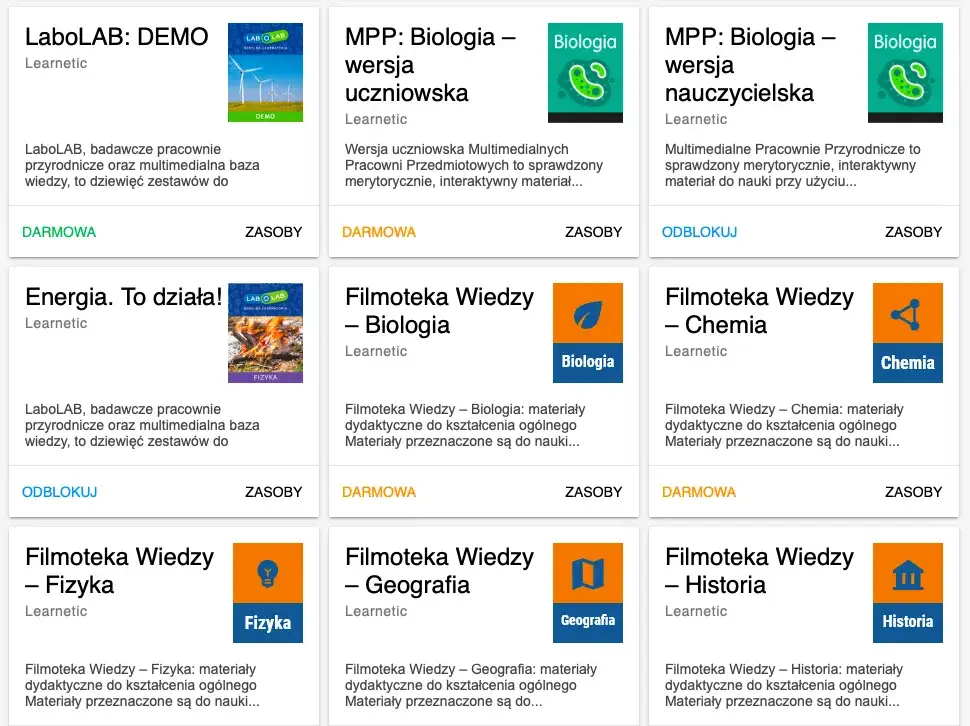 darmowe i płatne platformy edukacyjne w chmurze